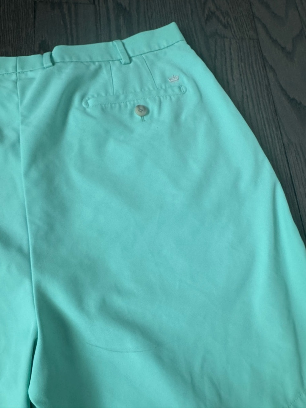 Peter Millar Mens Mint Green Wicking Performance Shorts Size 38 - Picture 8 of 10